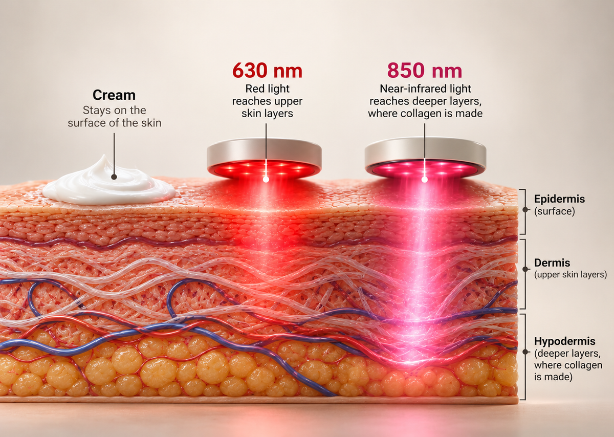 Why light reaches what a cream can’t