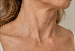 The neck ages earlier